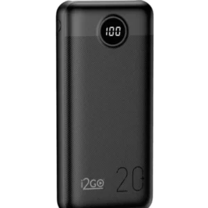 Power Bank Turbo i2GO 20.000mAh com Carga Rápida 20W e Display Digital