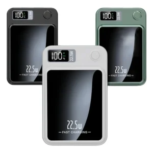 Carregador Portátil Magnético 10.000mAh com Indução Turbo e Carga Rápida 22,5W