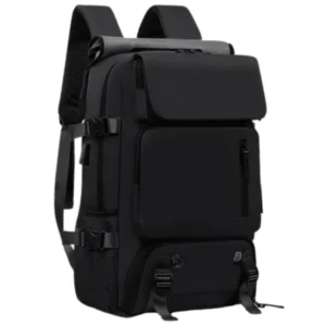 Mochila Executiva Polares – Impermeável e Ideal para Viagem, Cor Preta