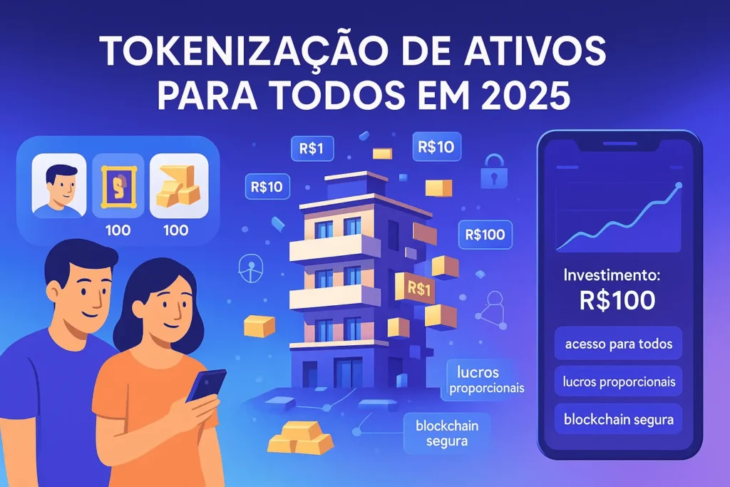 Tokenização de Ativos para Pequenos Investidores: Como Investir com Pouco Dinheiro em 2025